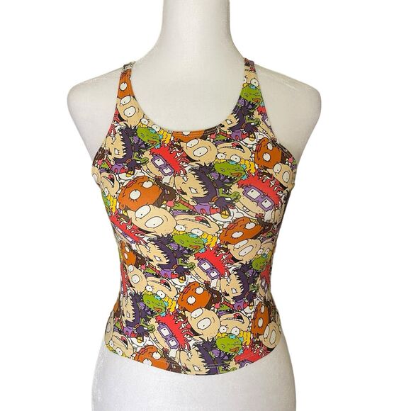 Nickelodeon Forever21 Small Cropped Tank Top Rugats Printed NWT Baby Tee - Picture 1 of 7